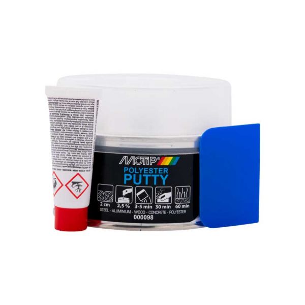Motip Polyester-Stahlspachtel 500 Gramm