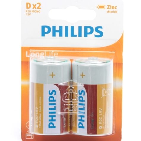 Philips Batterie Monocell lr20 Phips