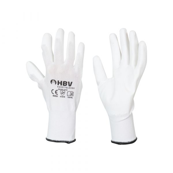 Glove PU Economía blanca