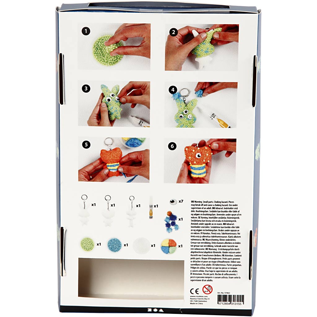 Weltraummonster aus Perlenton, 1 Set