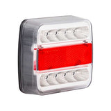 Luce posteriore trailergear 10x10 cm. LED bianco l = r