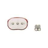 Fahrradlampe 3 LEDs weiß