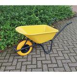 Schubkarre Plastik gelber Behälter 85 Liter HQ Anti-Lek