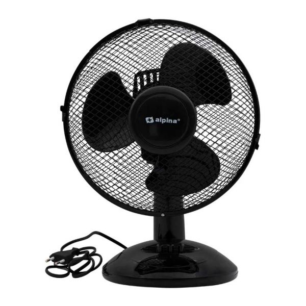 Ventilador de mesa Alpina 23 cm. NEGRO