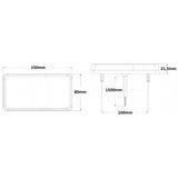 Rücklicht LED Basic 150x80x21,5 mm.