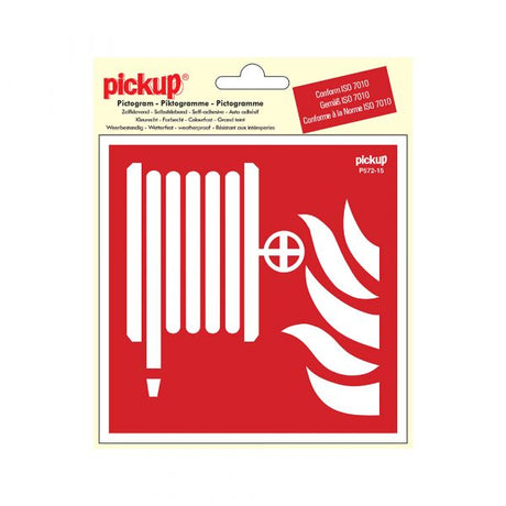 Aufkleber für Feuerwehrschläuche – 150 x 150 mm.