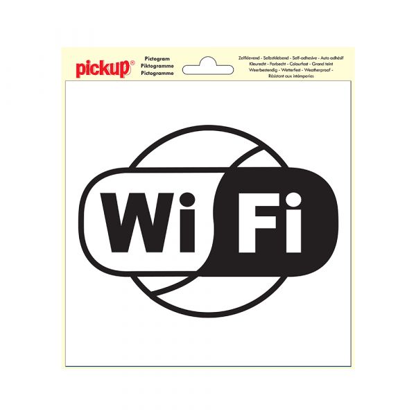 Aufkleber WLAN - 200x200 mm.