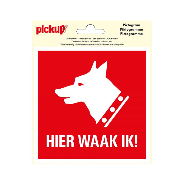 Aufkleber hier schaue ich! - 150x150mm.