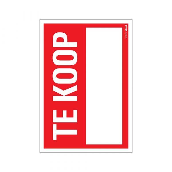 Schild zu verkaufen - 230x330 mm.