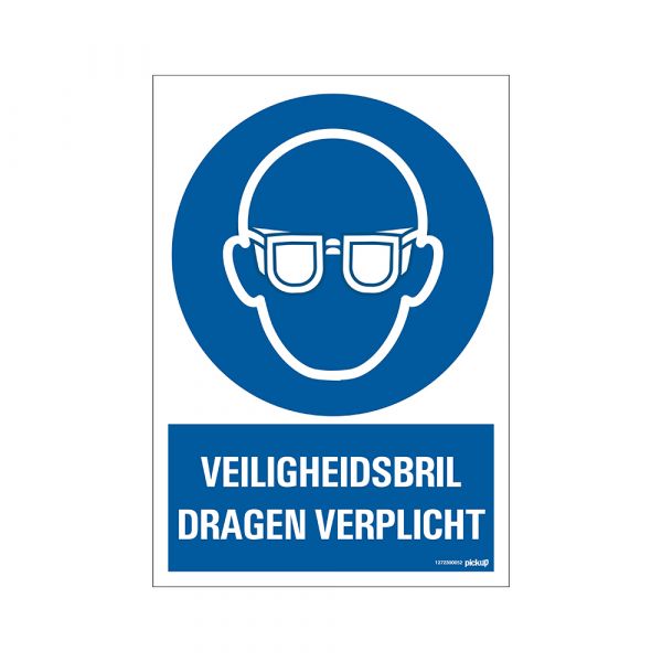 Schutzbrillen-Pflichtschild – 230 x 330 mm.