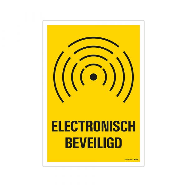 Elektronisch gesichertes Schild - 230x330 mm.