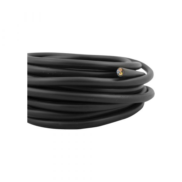 Haushaltskabel 3x1,0 schwarz 5 Meter