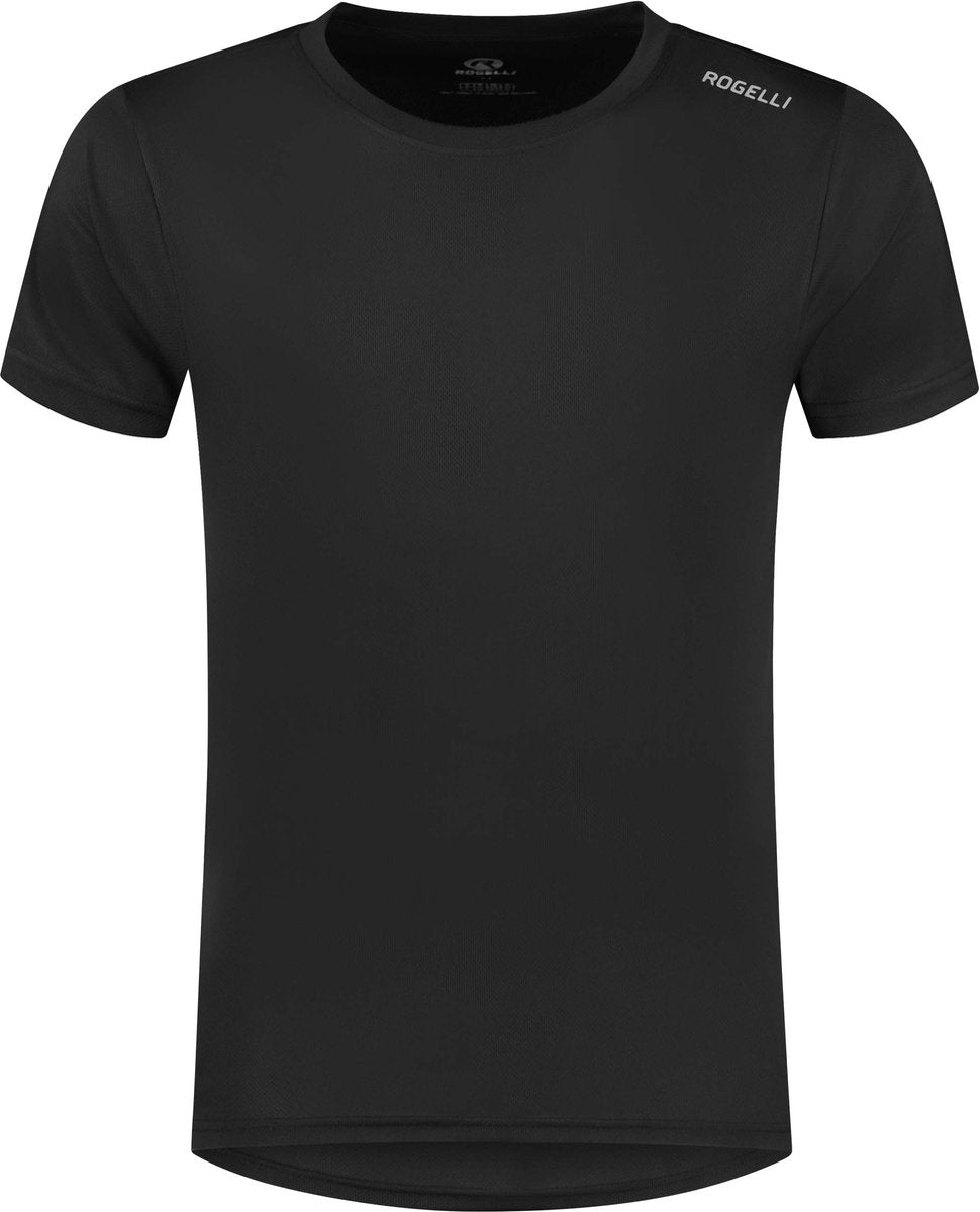 Rogelli promo hardloopshirt heren - korte mouwen - zwart - m