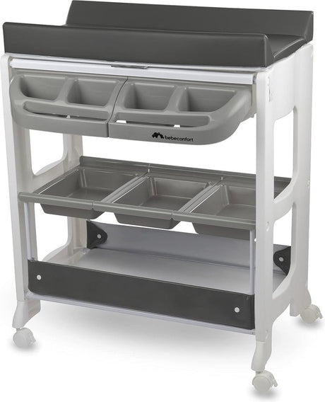 Bebeconfort dolphy, bad- en verschoningsunit, mobiele 2-in-1-unit, vanaf de geboorte tot 12 maanden, 0-11 kg, grey mist