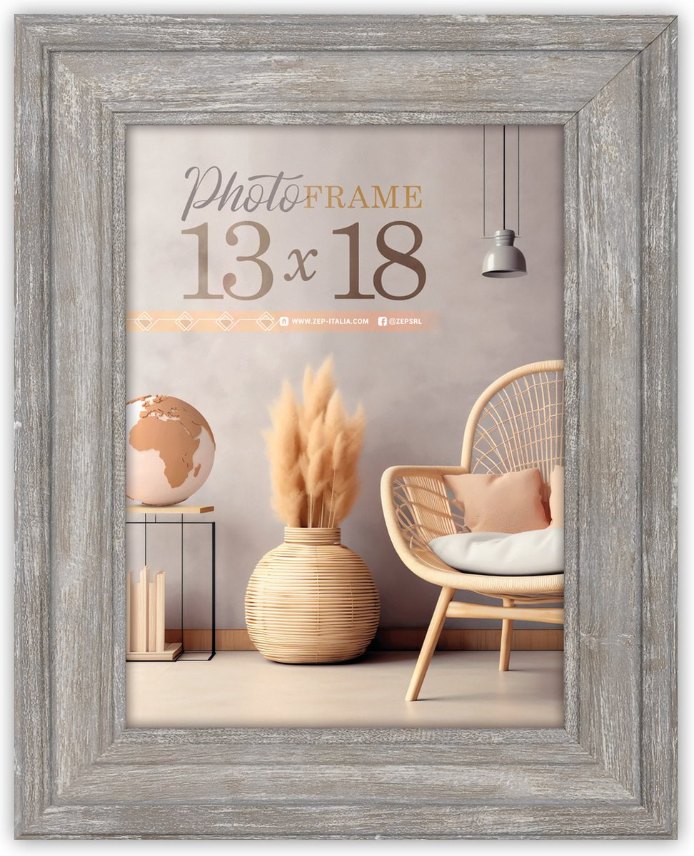 ZEP PM857G Palermo Grey 13x18 cm