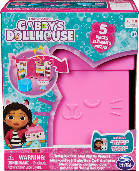 Gabby's Dollhouse Gabby's Dollhouse – Spielset mit Clip mit Spielzeugfigur und Puppenhauszubehör – Stile können variieren