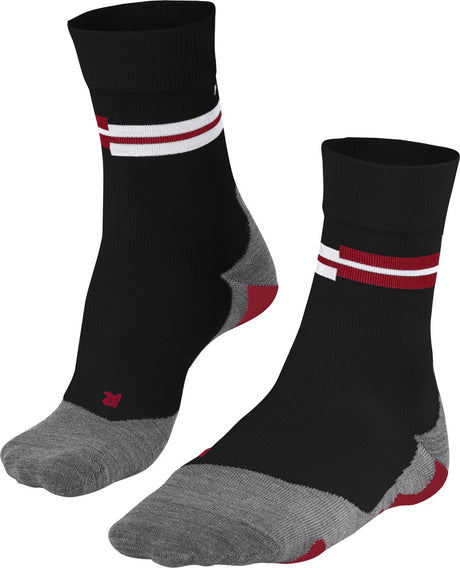 Falke ru5 Laufsocken Anti-Blasen, ultraleichte Polsterung Funktionsgarn Sportsocken Herren Schwarz – Größe 44-45