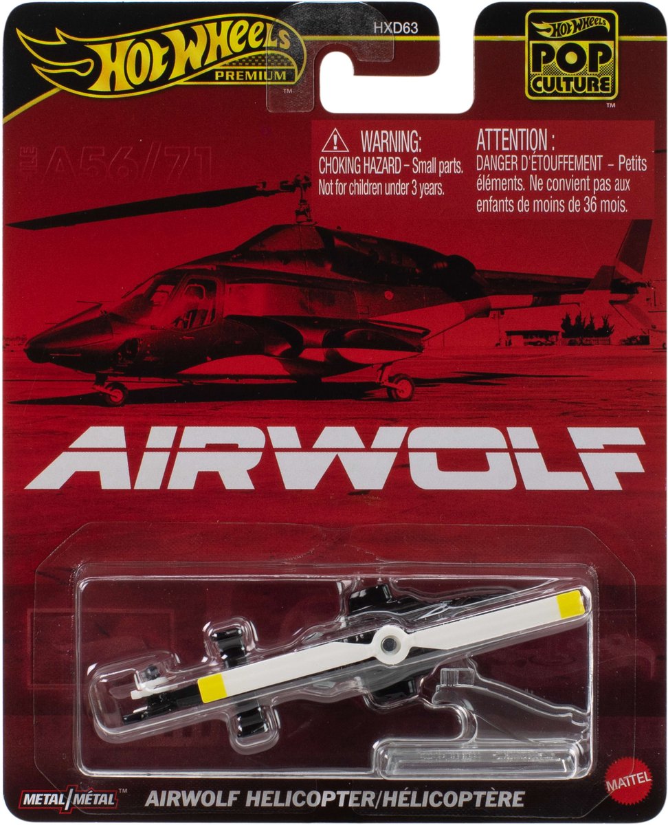 Hot Wheels Premium – Airwolf-Helikopter – 1:64 – Mattel