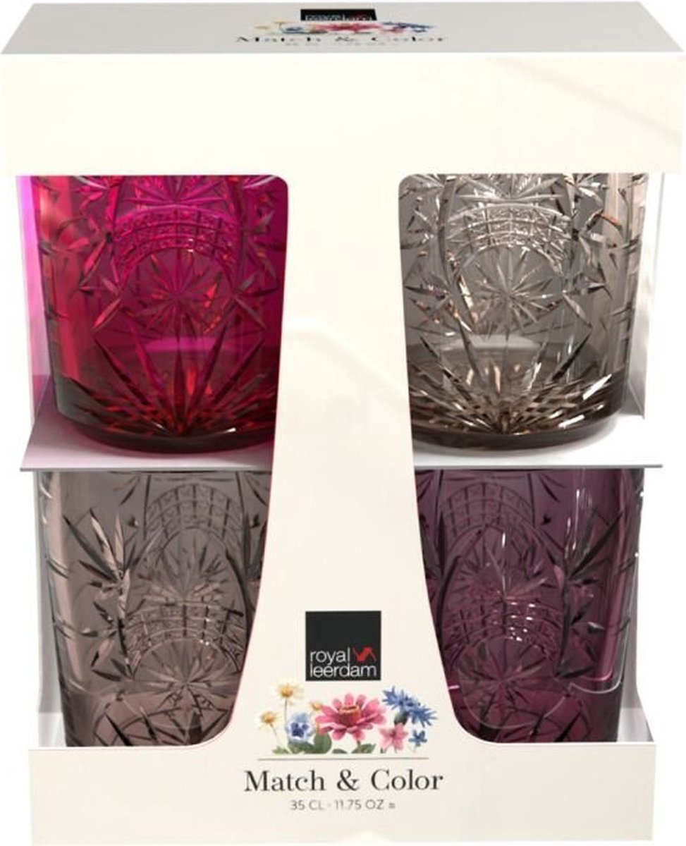 Royal Leerdam Match Color Pink Set 4 | 6 Stück