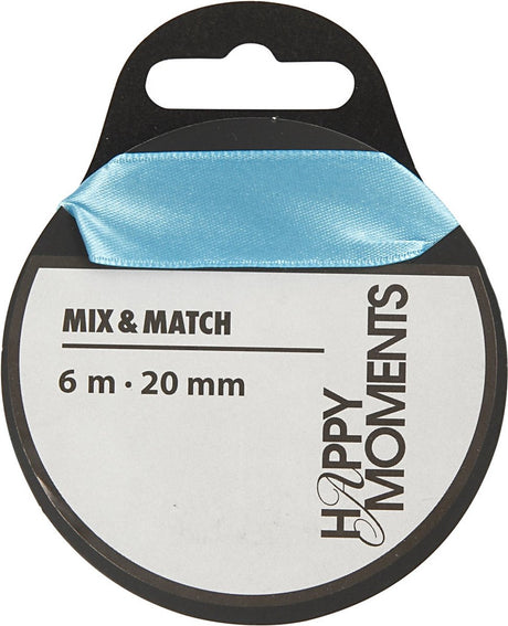 Creativ Company Satin Ribbon Hellblau, 15m