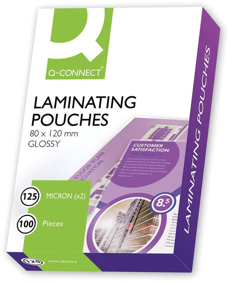 Q-Connect Laminierfolie 2x 125 Mikron A7 100 Stück