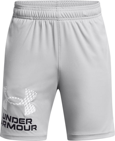 Under Armour UA Tech Logo Shorts Jungen Sporthose – Grau