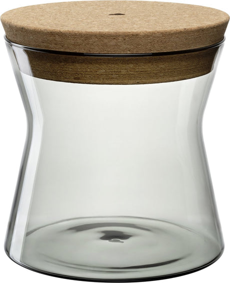 Leonardo forma x voorraadpot 16cm grijs
