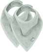 Jollein lätzchen bandana - ash green - 2 stück