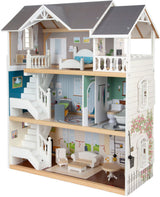 Small Foot - Stadtvilla-Puppenhaus aus Holz mit Zubehör, 13-tlg.