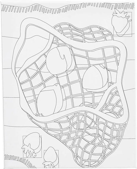 Creativ Company Malleinwand mit Druck, Zitrusfrüchte, D: 1,6 cm, Größe 24x30 cm, 360 g, 1 Stück