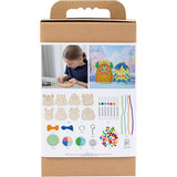 Creativ Company Hobby-Set Dekoration, Muster, bunt, fröhliche Farben, kräftige Farben, 1 Box