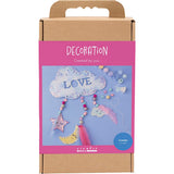 Creativ Company Hobby-Set Dekoration, Wolke, Mond, Stern, Glitzerfarben, Pastellfarben, 1 Box