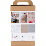 Creativ Company Hobby-Set Sticken, Hängedeko, Flachs, 1 Box