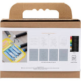 Creativ Company Mini-Hobby-Set Ölpastell, Grau, Weiß, 1 Box