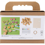 Creativ Company Mini-Hobby-Set Zeichnen, Memory-Spiel und Drei in einer Reihe, verschiedene Farben, 1 Box