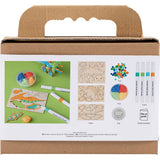 Creativ Company Mini-Hobby-Set Dekoration, Dinosaurier, Rot, Blau, Grün, Orange, 1 Box