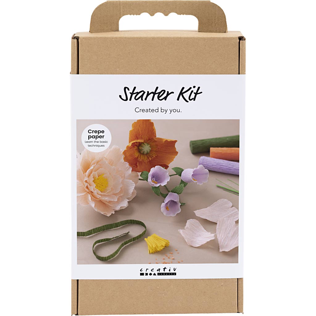 Crêpepapier Blumen machen Kit