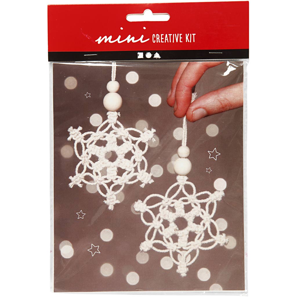 Creativ Company Mini-Kreativset Makramee-Schneeflocke