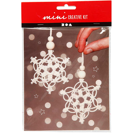 Kreativunternehmen https: www.cchobby.nl creative-mini-kit-macrame-sneeuwflok-h-10-cm-1-doos