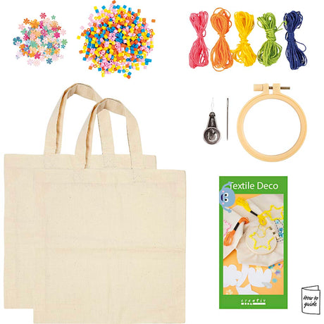 Creativ Company My Craft Station Textildekoration, verschiedene Farben, 1 Box