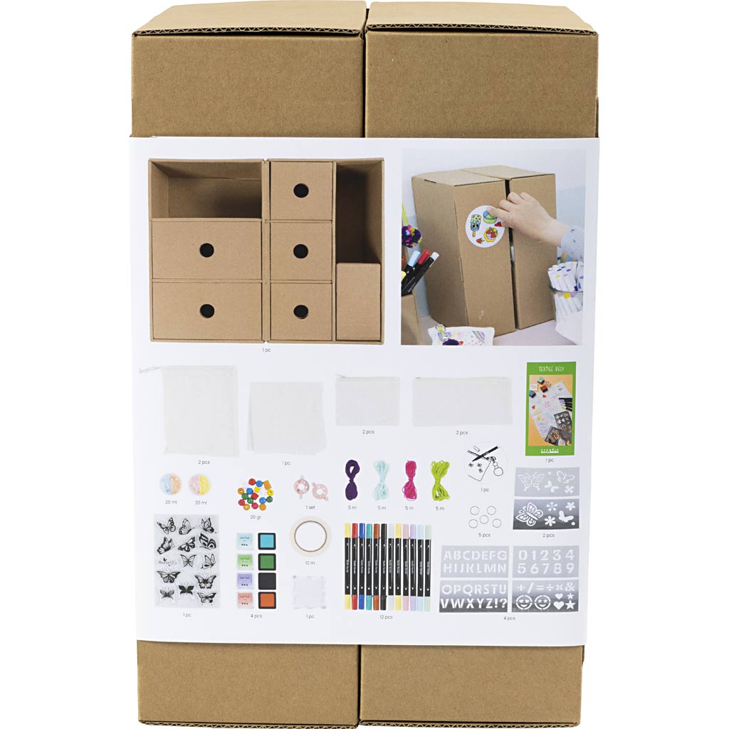 Creativ Company My Craft Station Textildekoration, verschiedene Farben, 1 Stück 1 Box