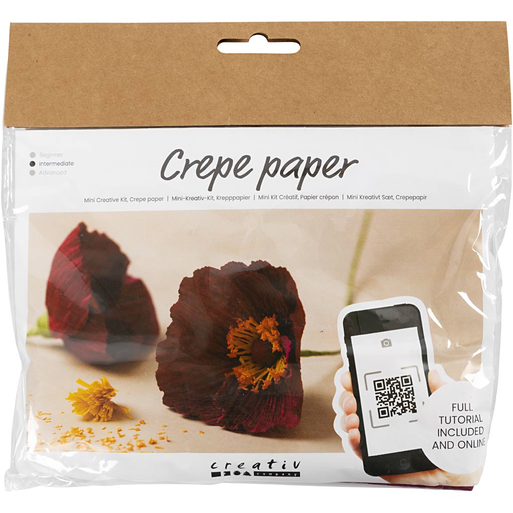 Creativ Company Mini Hobbyset Crepepapier Poppies