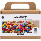 Creativ Company Mini-Kreativbox Schmuck, ca. 564 Teile, fröhliche Farben, 1 Box