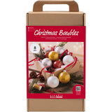 Creativ Company Hobby-Set Weihnachtskugeln, Glitzer, 1 Box