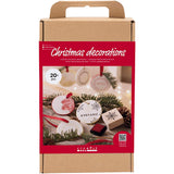 Creativ Company Hobby-Set Weihnachtsschmuck, selbsthärtender Ton, 1 Box