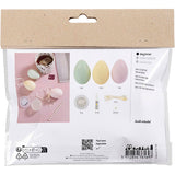 Creativ Company Mini-Hobby-Set Dekoration, Eier, Pastellfarben, 1 Box
