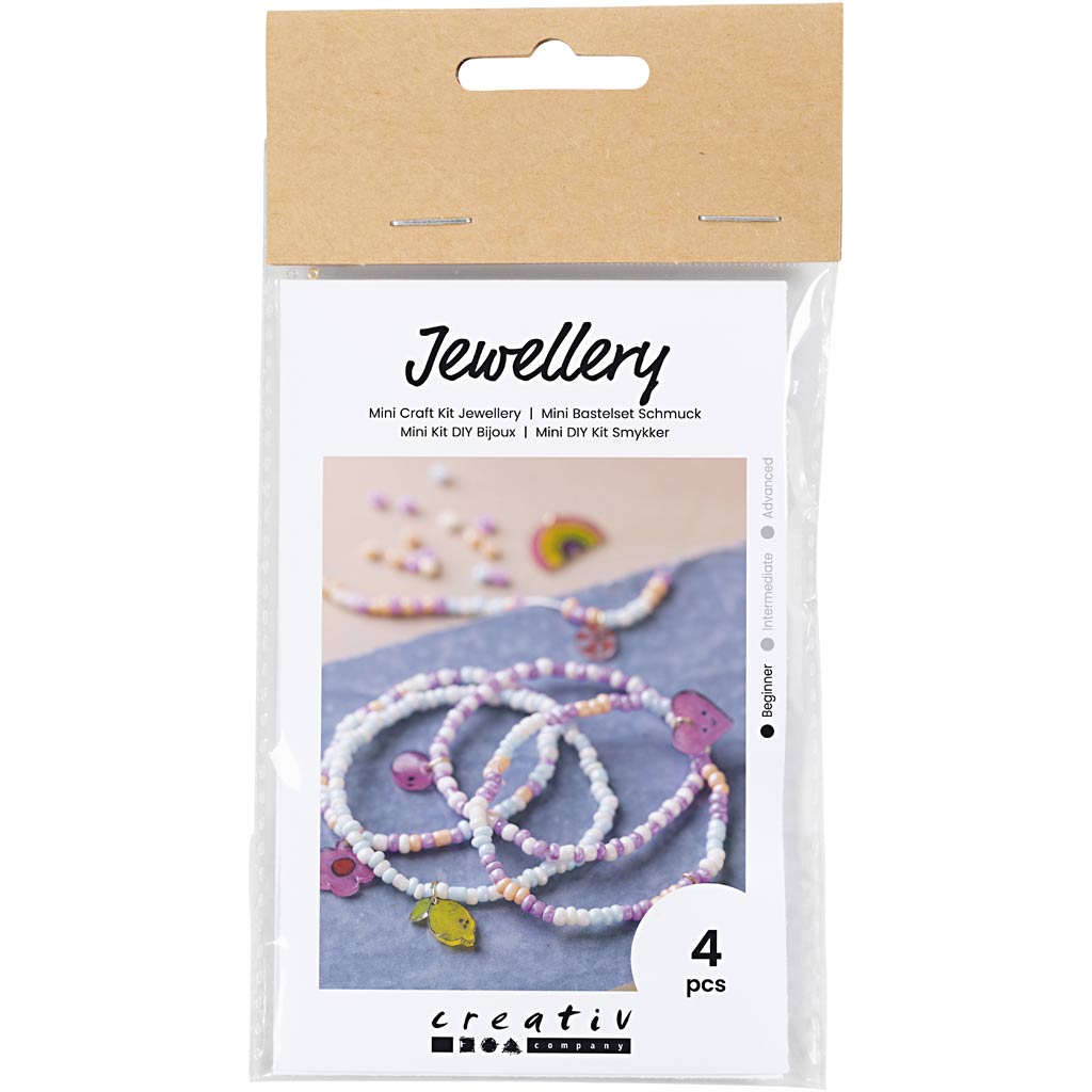 Creativ Company Mini Hobbyset Schmuck Schrumpf Filmarmbänder lila lila