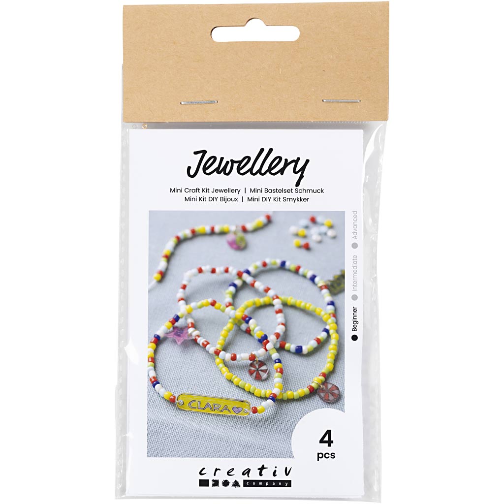 Creativ Company Mini Hobbyset Schmuck Schrumpf Filmarmbänder Gelb gelb