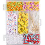 Creativ Company Kreativbox Schmuck, Regenbogen-Mix, ca. Über 1800 Teile, Regenbogenfarben, 1 Box