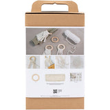 Creativ Company Hobbyset Makrame Tabelle Dekoration Off-White